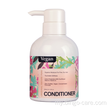 Vegan Conditioner သည် ဆံပင်ကျွတ်ခြင်းကို သက်သာစေသည်။